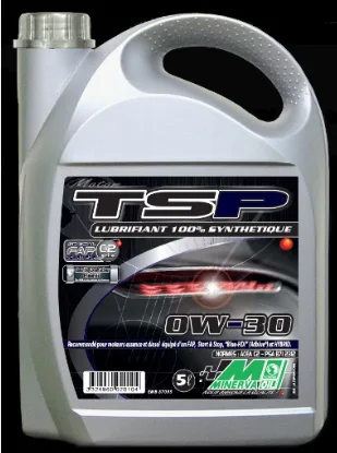 Huile moteur MINERVA TSP Synthèse 0W30 – 5 L