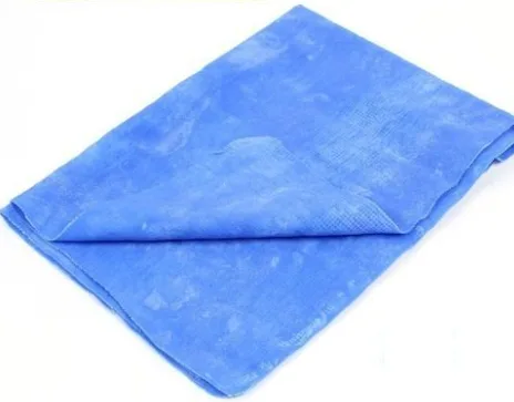 Peau de chamois premium bleue PIASSATY – 50×54 cm